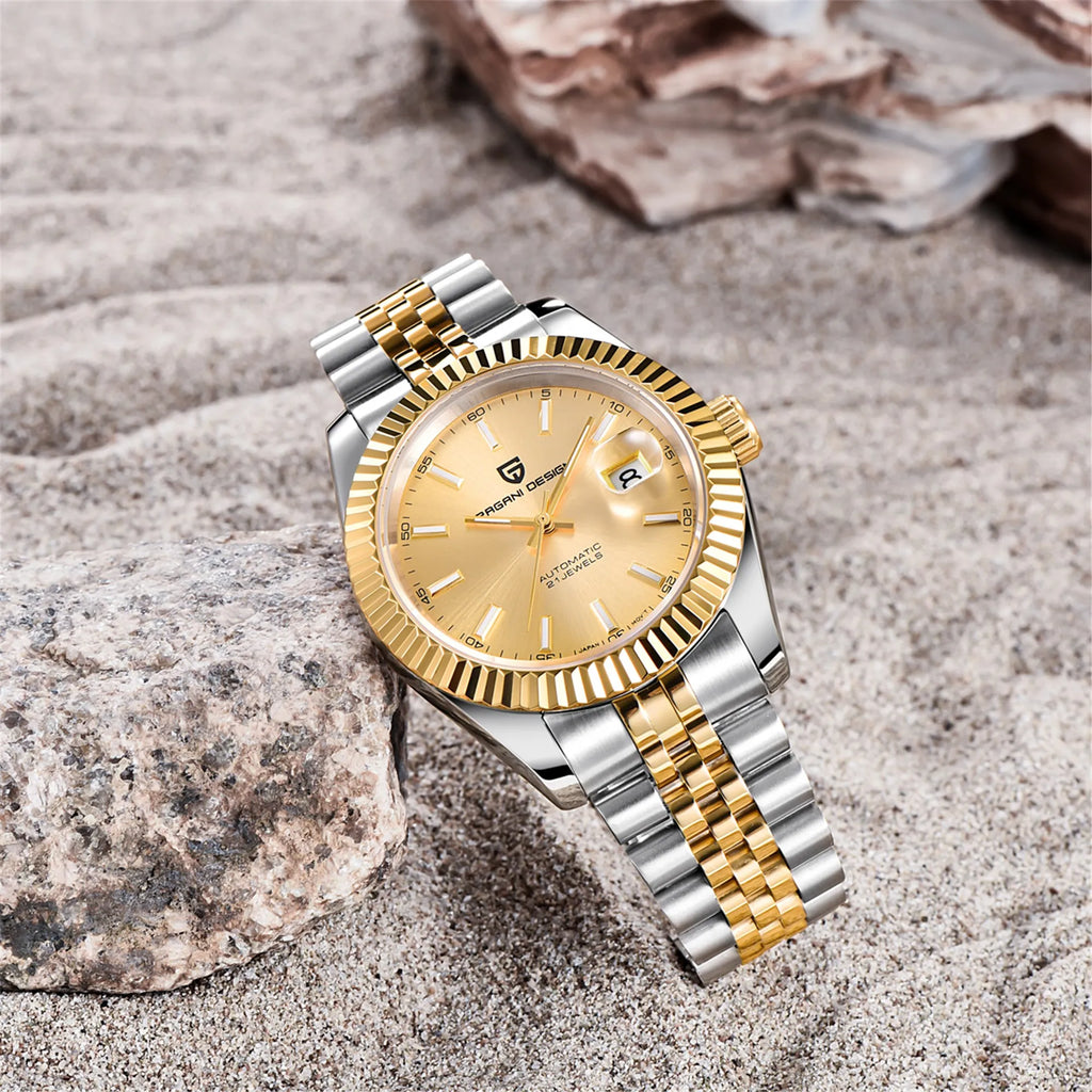 2025 New PAGANI DESIGN DD40 Two Tone Men Watches Mechanical Top Brand Luxury Automatic Watch Men 100M Waterproof Watches For Men